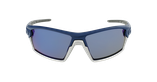LUNETTES DE SOLEIL homme Mud bleu/argenté - Vue de face