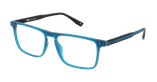 Lunettes de vue homme ERNEST bleu / noir - Vue de face