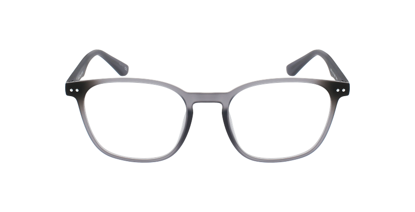 Lunettes de vue homme AYMERIC gris/noir - Vue de face