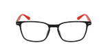 Lunettes de vue homme ARTURO noir/rouge - Vue de face