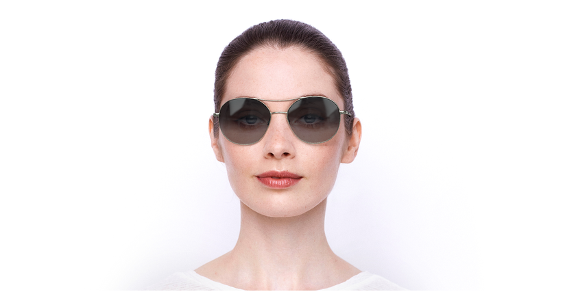 LUNETTES DE SOLEIL femme BA5005S argenté - Vue de face