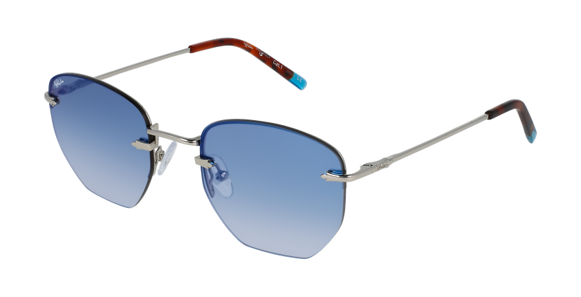 LUNETTES DE SOLEIL femme JENNA gris/bleu - Vue de face