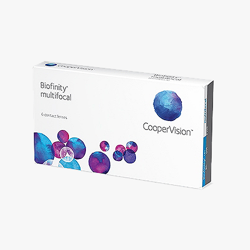 Lentilles de contact Biofinity Multifocal 6 L - Vue de face