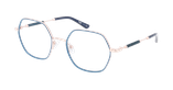 Lunettes de vue femme MAGIC252 bleu - Vue de face