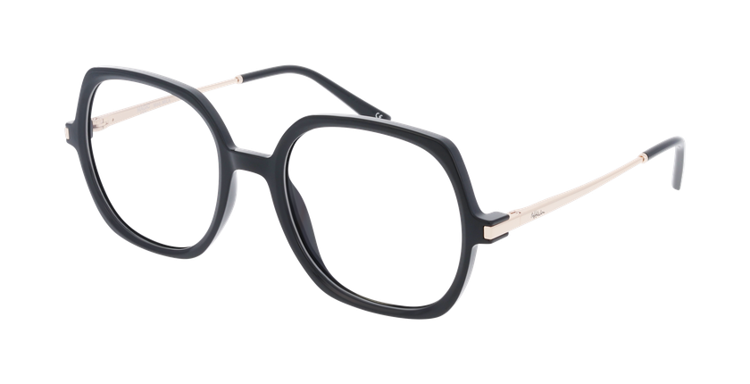 Lunettes de vue femme MILA noir/noir brillant - Vue de face