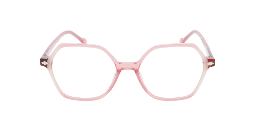 Lunettes de vue femme MAGIC279 beige/rose - Vue de face