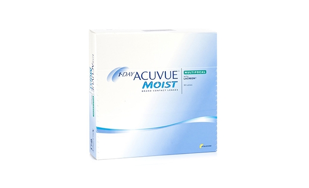 Lentilles de contact 1 Day Acuvue® Moist® Multifocal 90L - Vue de face