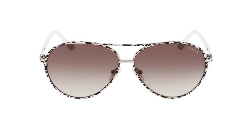 LUNETTES DE SOLEIL femme GU7847 doré - Vue de face