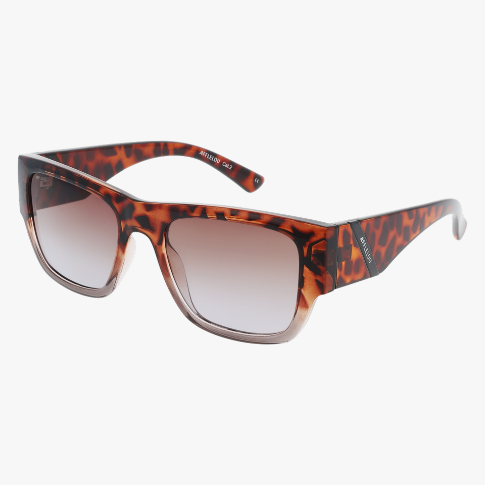Lunettes de soleil homme BARTOLO écaille/gris - Vue de face
