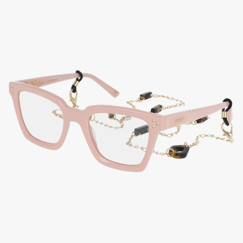 Lunettes de vue femme CARACTÈRES MYSTERIEUSE rose/dorée