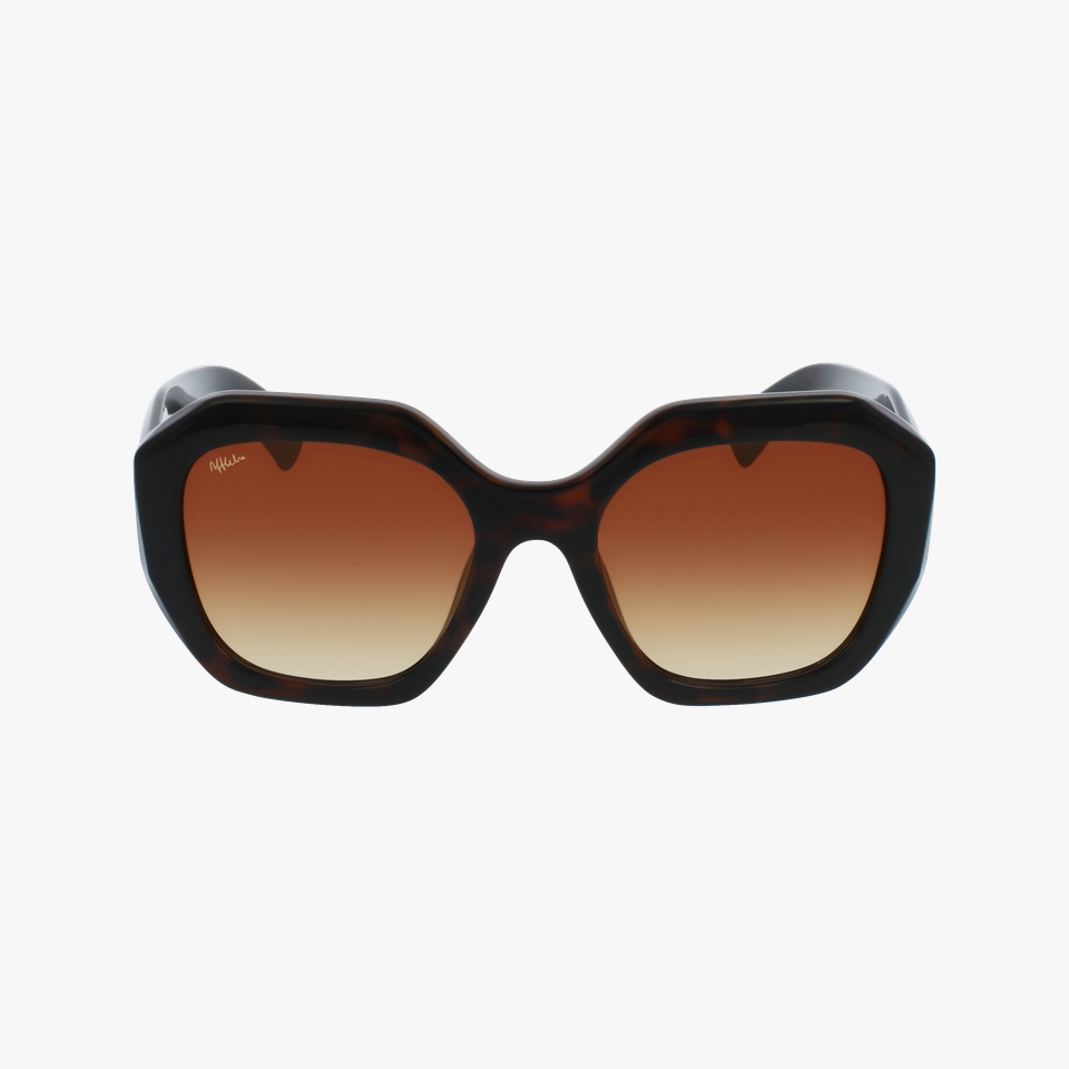 Lunettes de soleil femme NAIFARU écaille/noir - Vue de face
