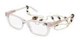 Lunettes de vue femme CARACTÈRES CRÉATIVE rose - Vue de face