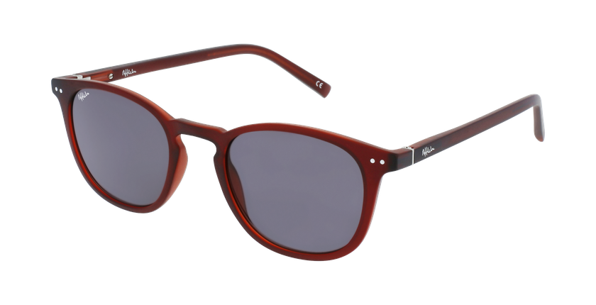 Lunettes de vue FORTY solaire Bordeaux +1.50 rouge - Vue de 3/4