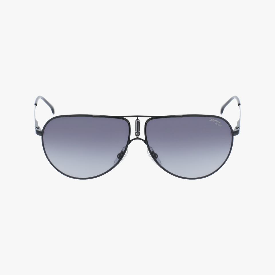 Lunettes de soleil GIPSY65 noir/bleu - Vue de face