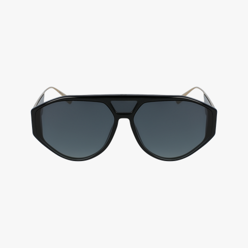 Lunettes de soleil femme DIORCLAN1 noir/bleu Vue de face