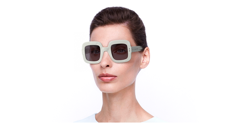 LUNETTES DE SOLEIL femme IM 0074/G/S blanc - vue de 3/4