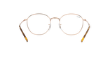Lunettes de vue 0RX6472 dorée - Vue de face