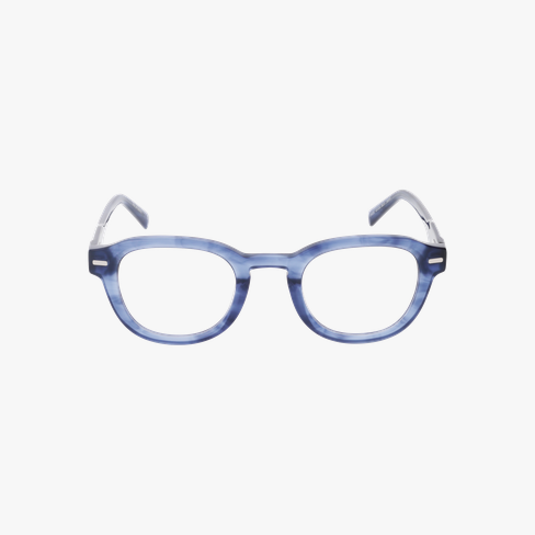 Lunettes de vue homme CARACTÈRES OPTIMISTE bleu/bleu cristal