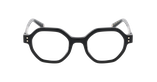 Lunettes de vue femme CARACTÈRES PERSUASIVE noir/dorée - Vue de face