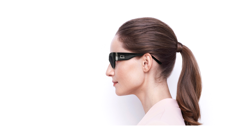 LUNETTES DE SOLEIL femme GU7624 noir - Vue de côté