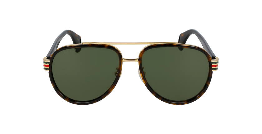 LUNETTES DE SOLEIL homme GG0447S écaille - Vue de face