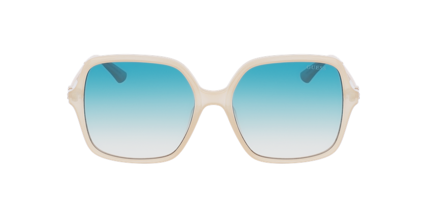 LUNETTES DE SOLEIL femme GU7845 beige/bleu cristal - Vue de face