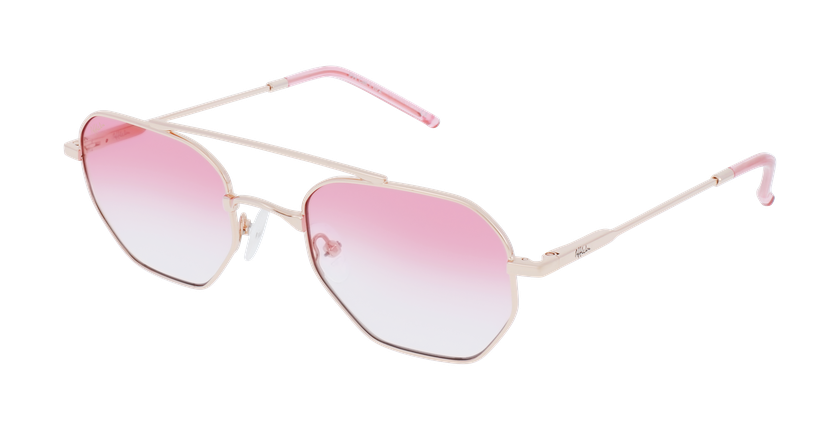 LUNETTES DE SOLEIL CERVIN doré/rose - Vue de face