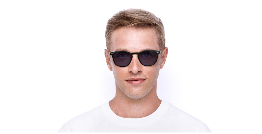 Lunettes de vue FORTY solaire Noire +1.00 noir - Vue de face