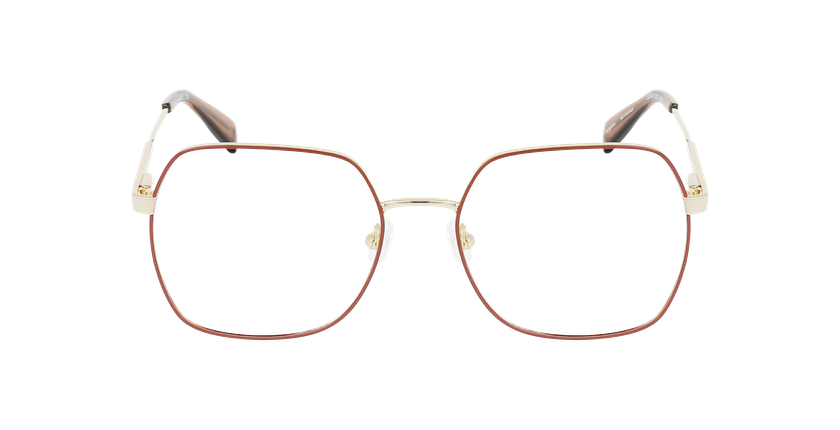 LUNETTES DE VUE femme LO2148 marron/doré - Vue de face