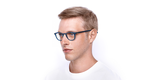 LUNETTES DE VUE BLUE BLOCK 1 MIXTE bleu - vue de 3/4