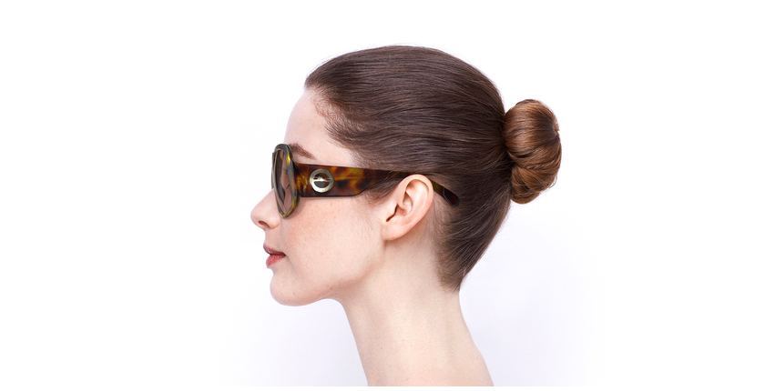 LUNETTES DE SOLEIL femme LO709S écaille - Vue de côté