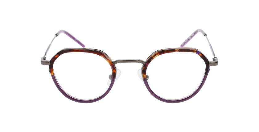 Lunettes de vue homme MAGIC226 écaille/violet - Vue de face