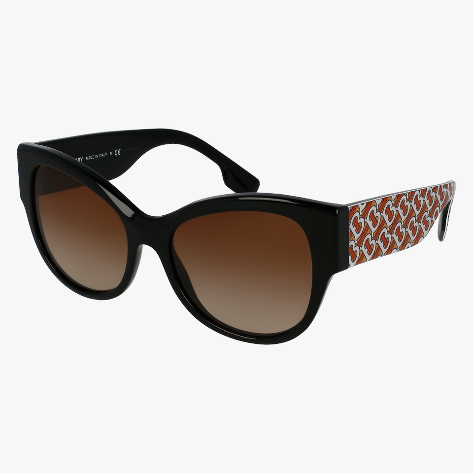 Lunettes de soleil femme 0BE4294 noir - Vue de 3/4