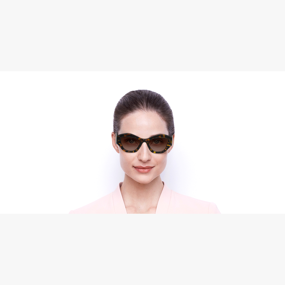 Lunettes de soleil femme CATWALK écaille - Vue de face