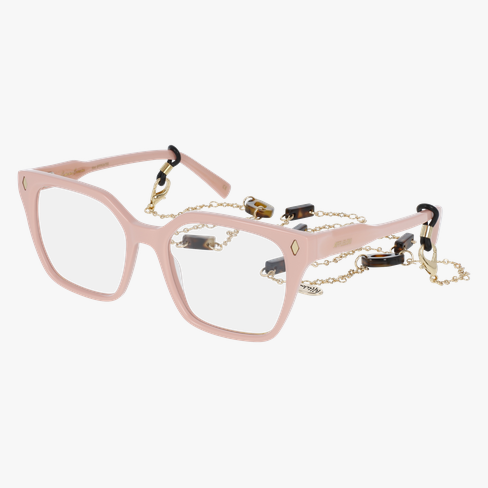 Lunettes de vue femme CARACTÈRES EFFRONTEE rose/dorée