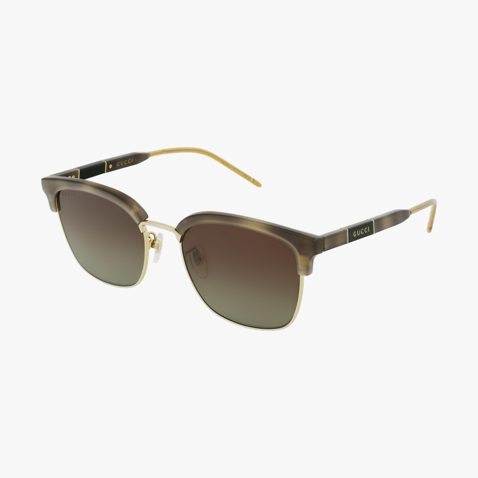 Lunettes de soleil homme GG0846SK écaille - Vue de 3/4