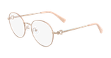 Lunettes de vue femme LO2109 dorée - Vue de face