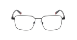 Lunettes de vue homme FERDINAND noir/rouge - Vue de face