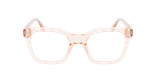 Lunettes de vue femme JOHANNE rose/dorée - Vue de face
