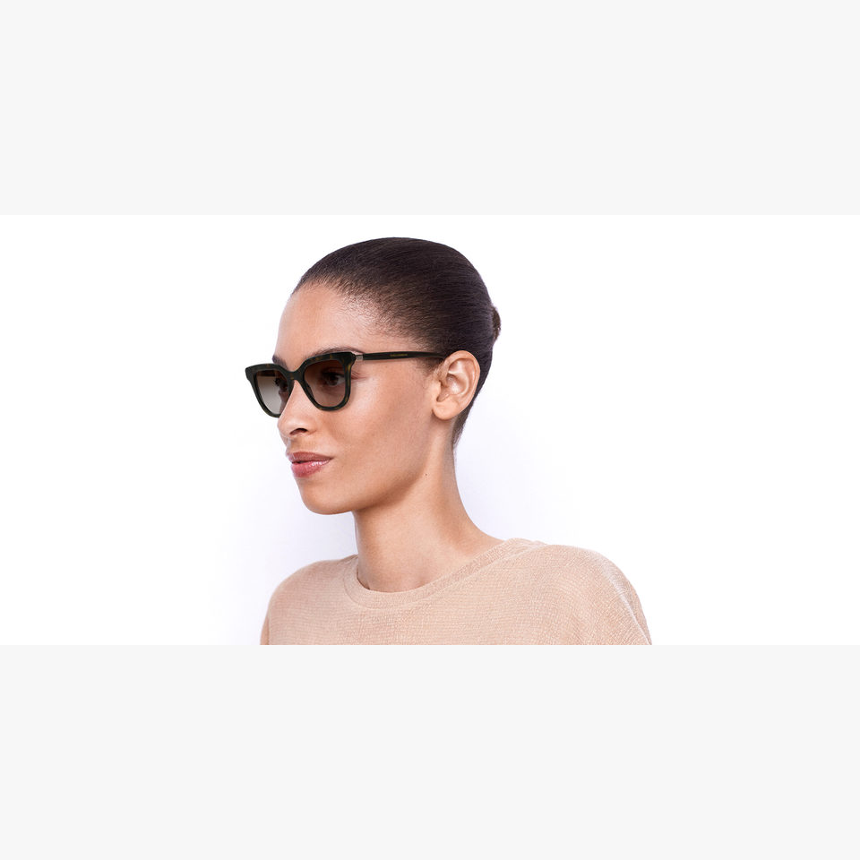 Lunettes de soleil femme DG4362 écaille - Vue de 3/4