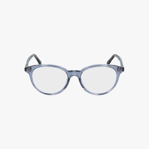 Lunettes de vue femme MONTAIGNE47 bleu/écaille Vue de face