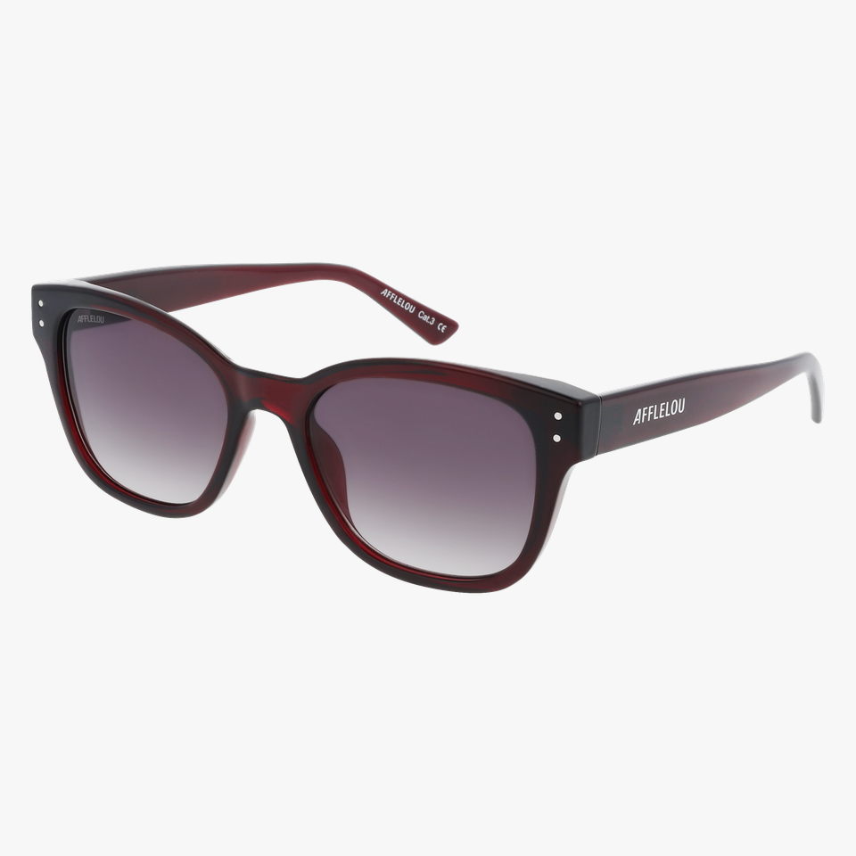 Lunettes de soleil femme BLANDINA rouge - Vue de face