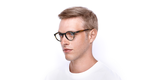 Lunettes de vue 0PO3285V noir/marron - Vue de face
