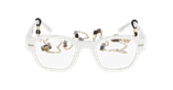 Lunettes de vue femme CARACTÈRES AUTHENTIQUE blanc - Vue de face