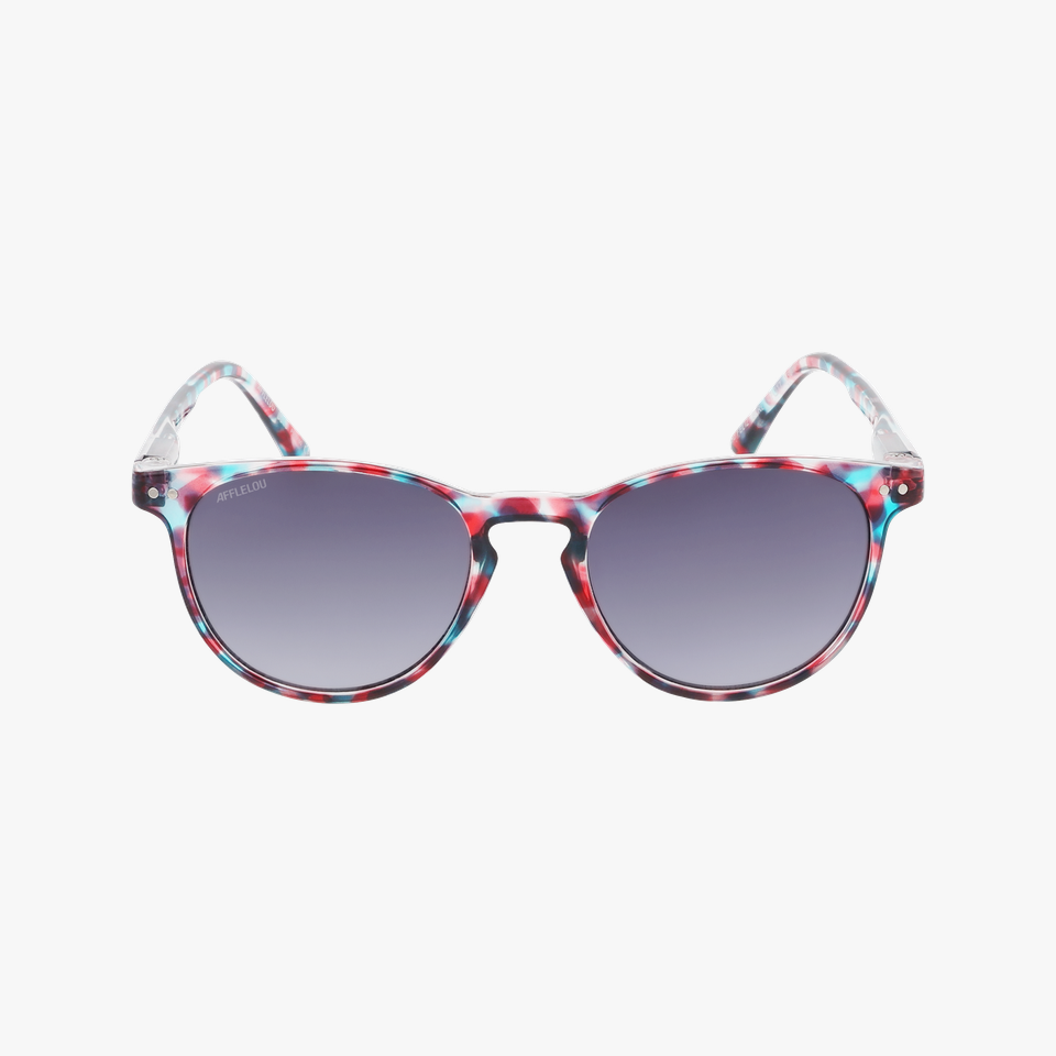Lunettes de soleil enfant FELIZ bleu/rouge - Vue de face