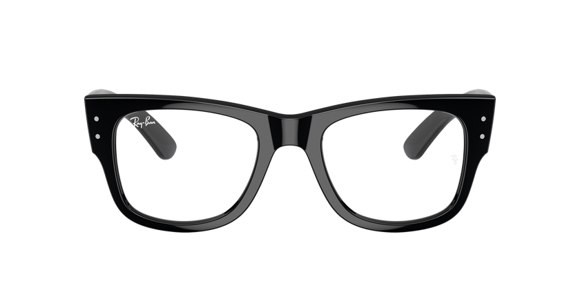 Lunettes de vue MEGA WAYFARER RX0840V noir - Vue de face