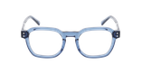 Lunettes de vue homme CARACTÈRES VOLONTAIRE bleu/violet - Vue de face