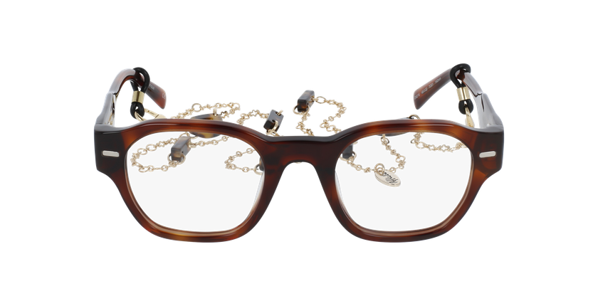 Lunettes de vue femme CARACTÈRES AUTHENTIQUE écaille - Vue de face