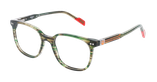 Lunettes de vue enfant 6 vert - Vue de face