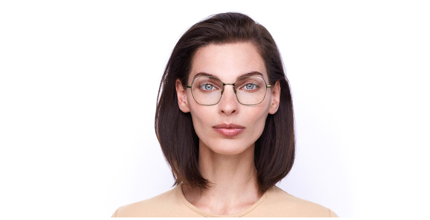 Lunettes de vue femme MAGIC 170 rose/dorée - Vue de face